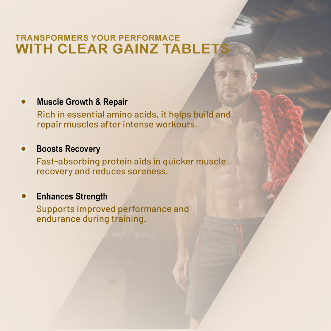 Platinum Nutrition Clear Gainz size gaining tablet