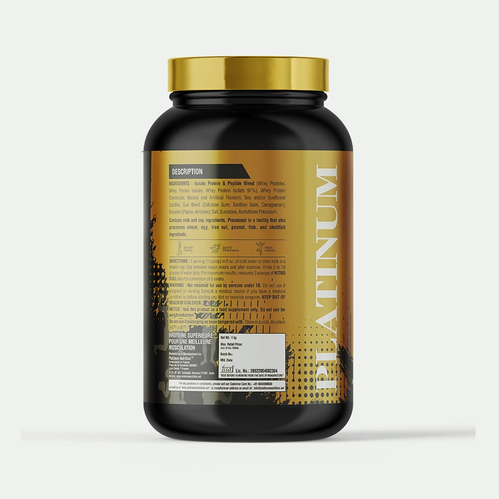 Platinum Nutrition Nitro Fuel Source of 7 Blend Protein