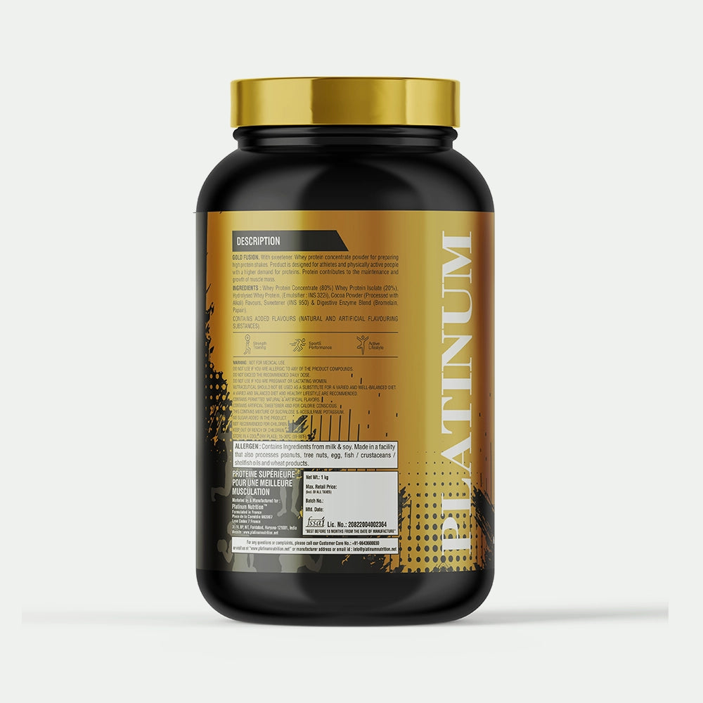 Platinum Gold Fusion 100% Whey Protein Concentrate