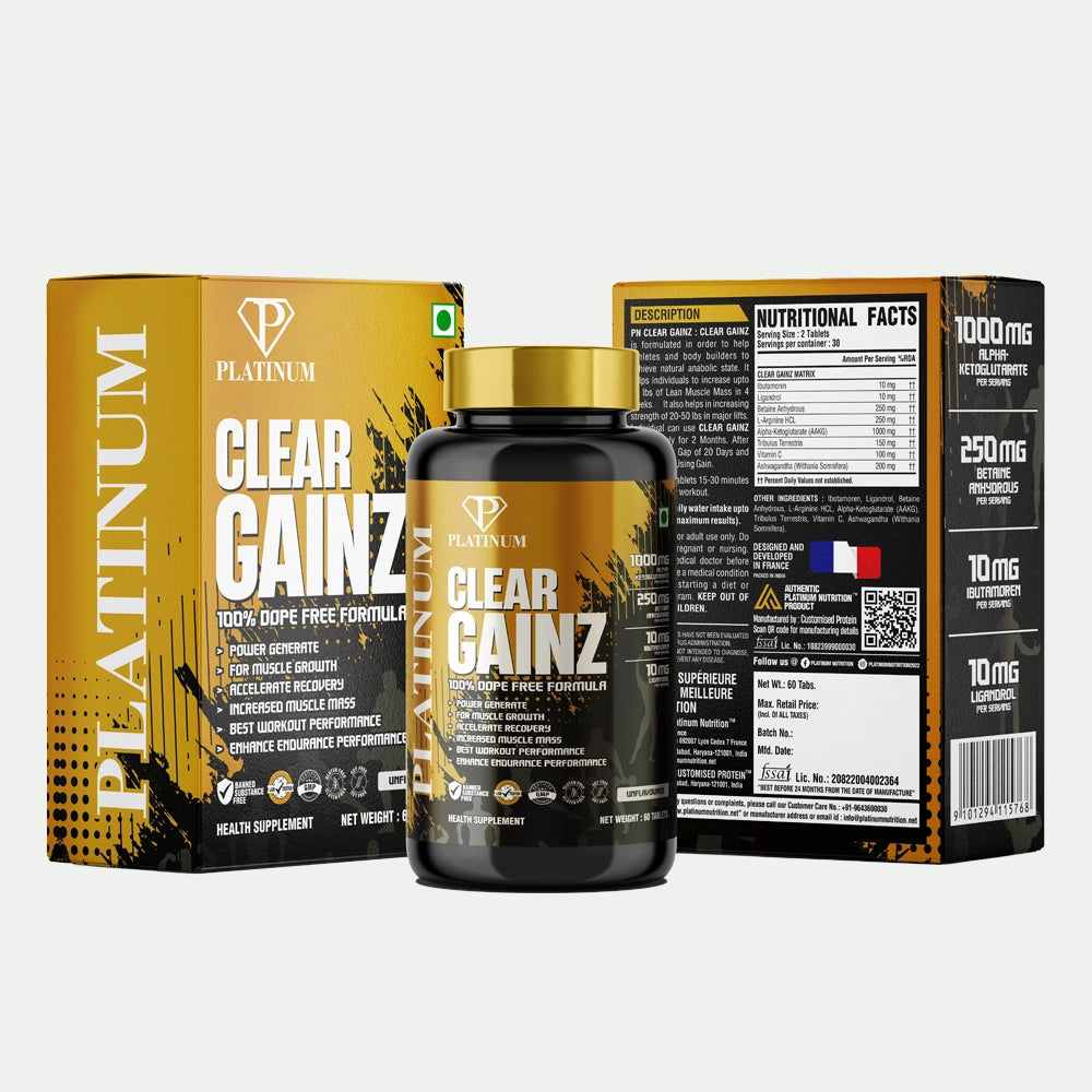 Platinum Nutrition Clear Gainz size gaining tablet