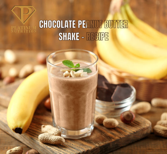 High-Protein Chocolate Peanut Butter Shake - Platinum Gold Fusion Whey