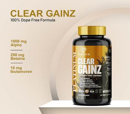 Platinum Nutrition Clear Gainz size gaining tablet
