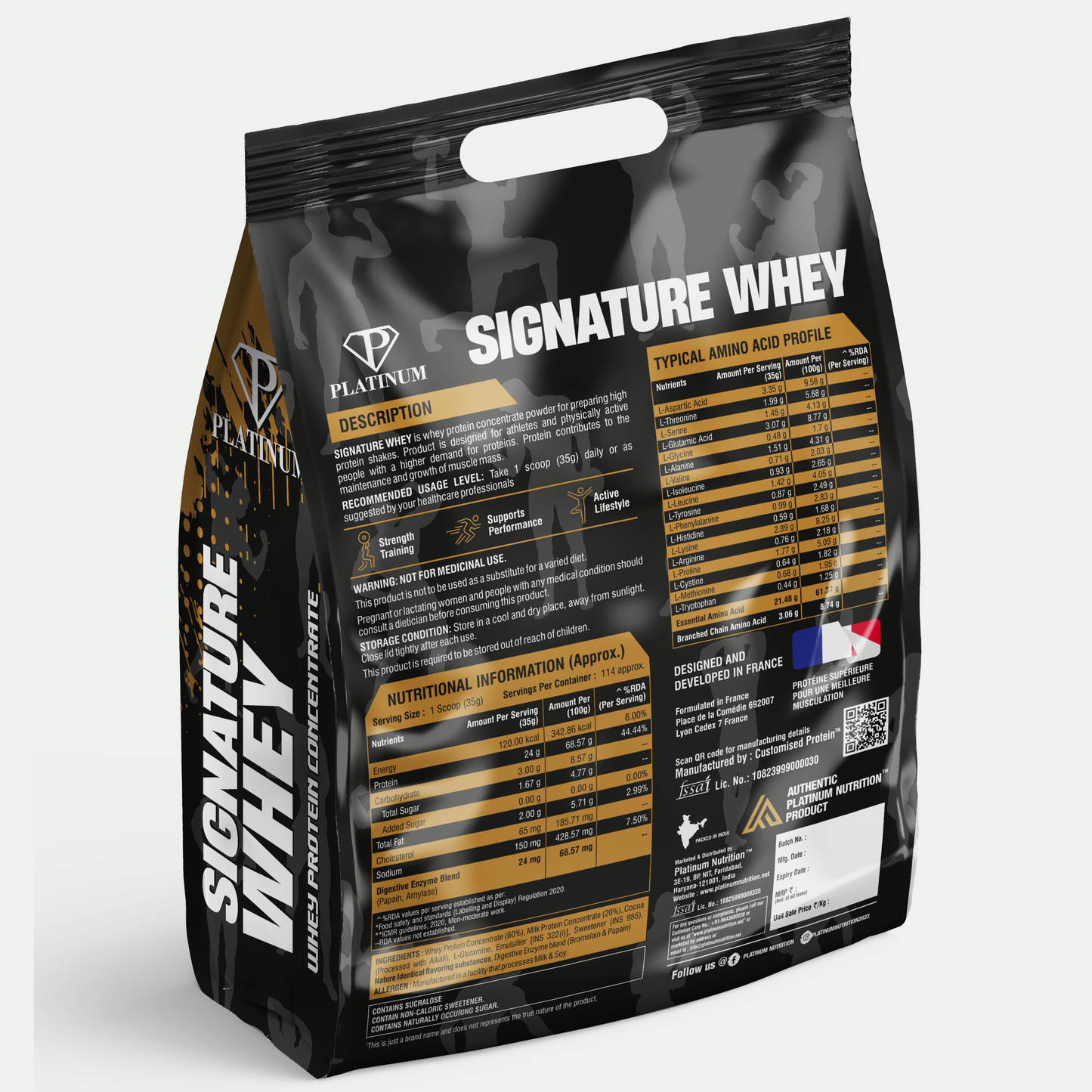 Platinum Signature Whey Protein Concentrate 4Kg