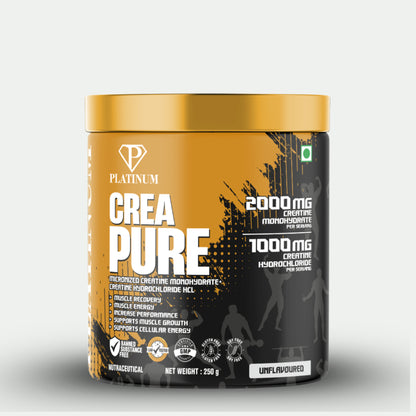 Platinum Creatine Micronized Creatine Mono + Creatine Hcl
