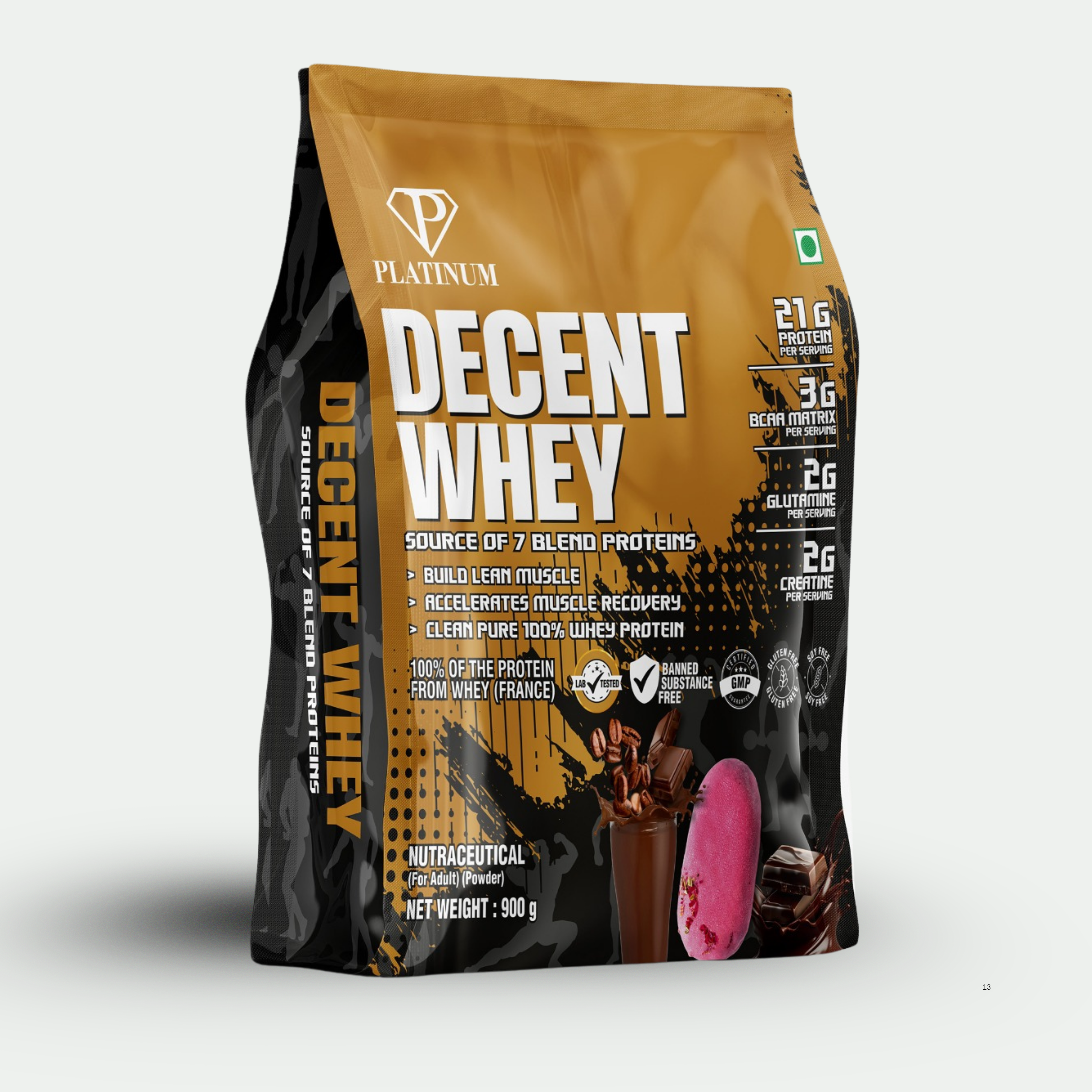 Platinum Decent Whey - 100% Whey Protein