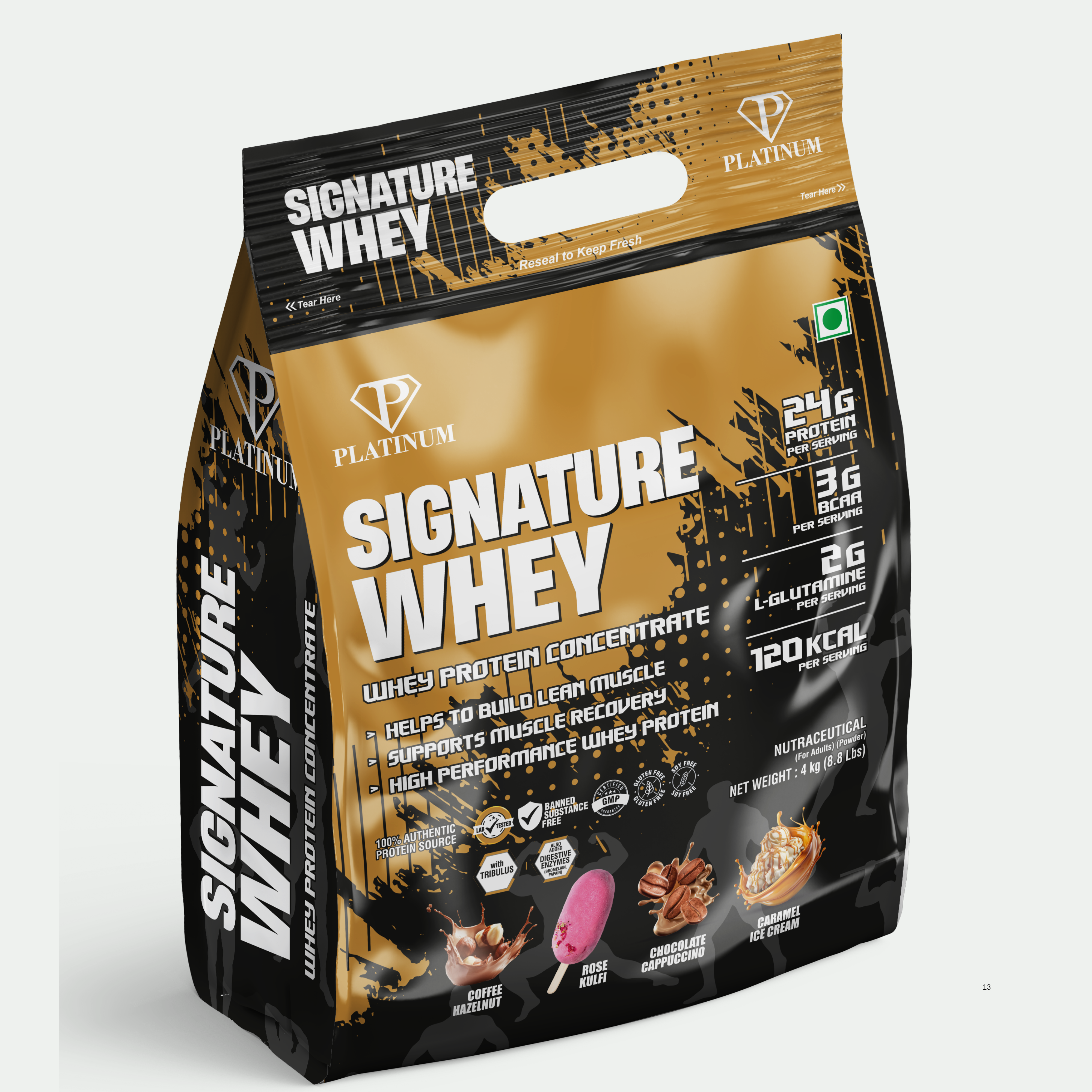 Platinum Signature Whey Protein Concentrate 4Kg