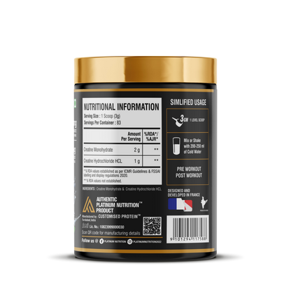 Platinum Nutrition Flavored Creatine 250g
