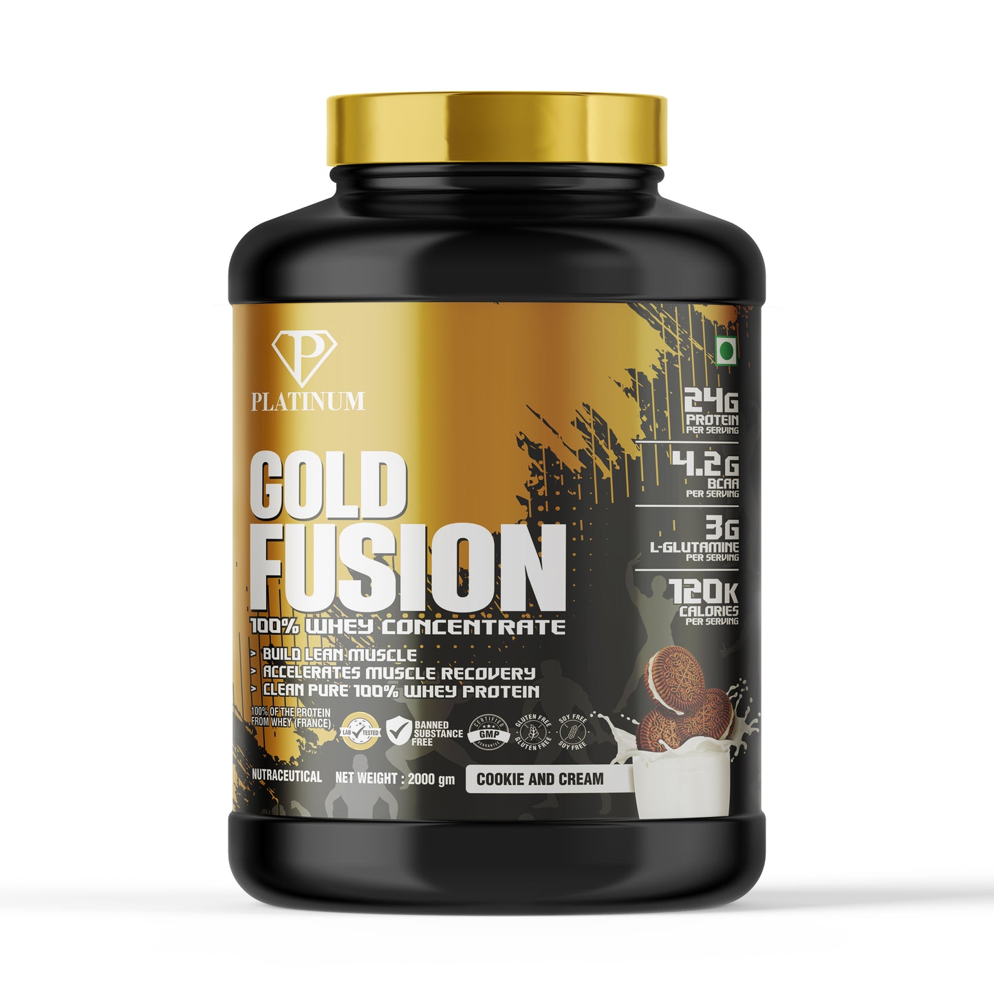 Platinum Gold Fusion 100% Whey Protein Concentrate