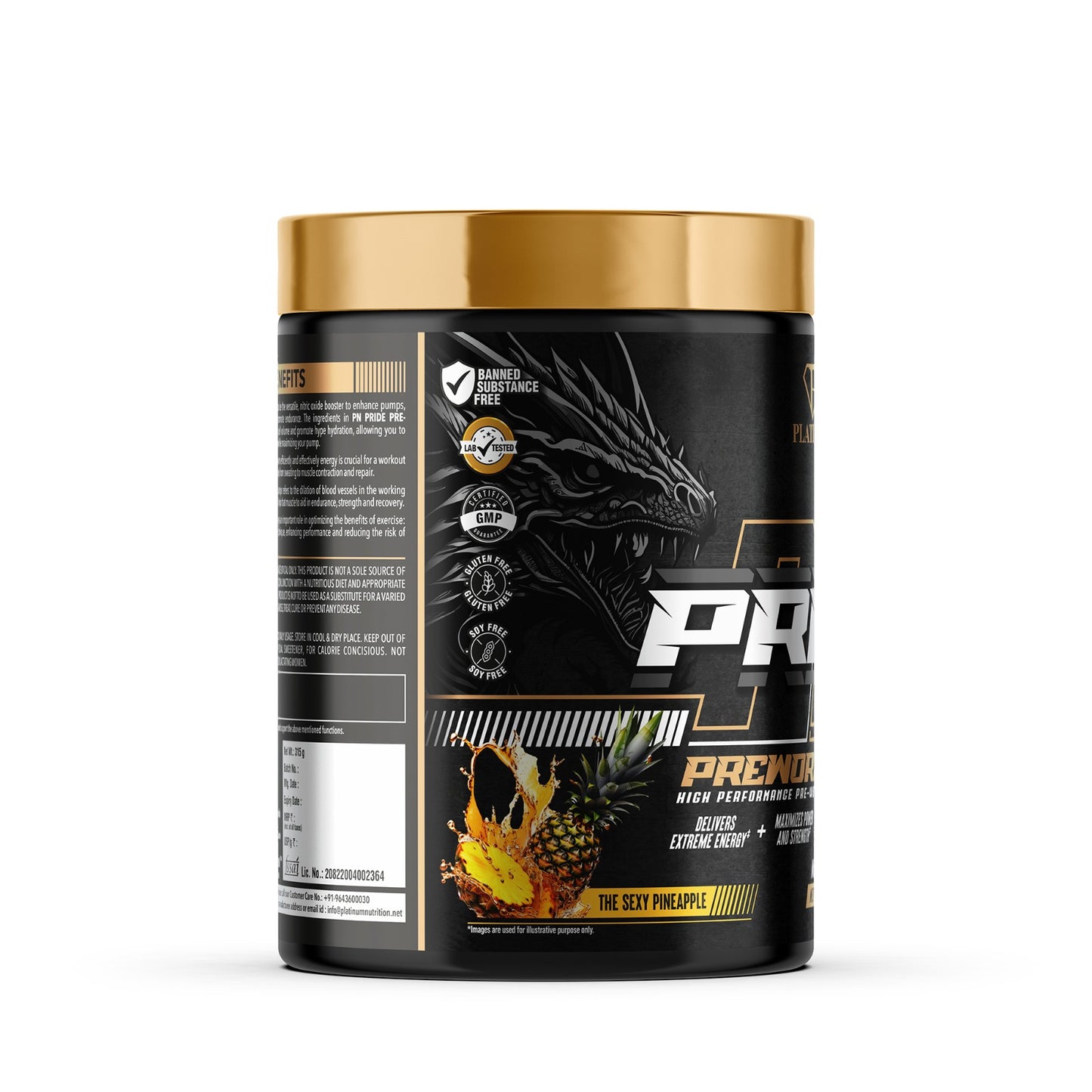 Platinum Nutrition Pride - High Performance Pre Workout Formula